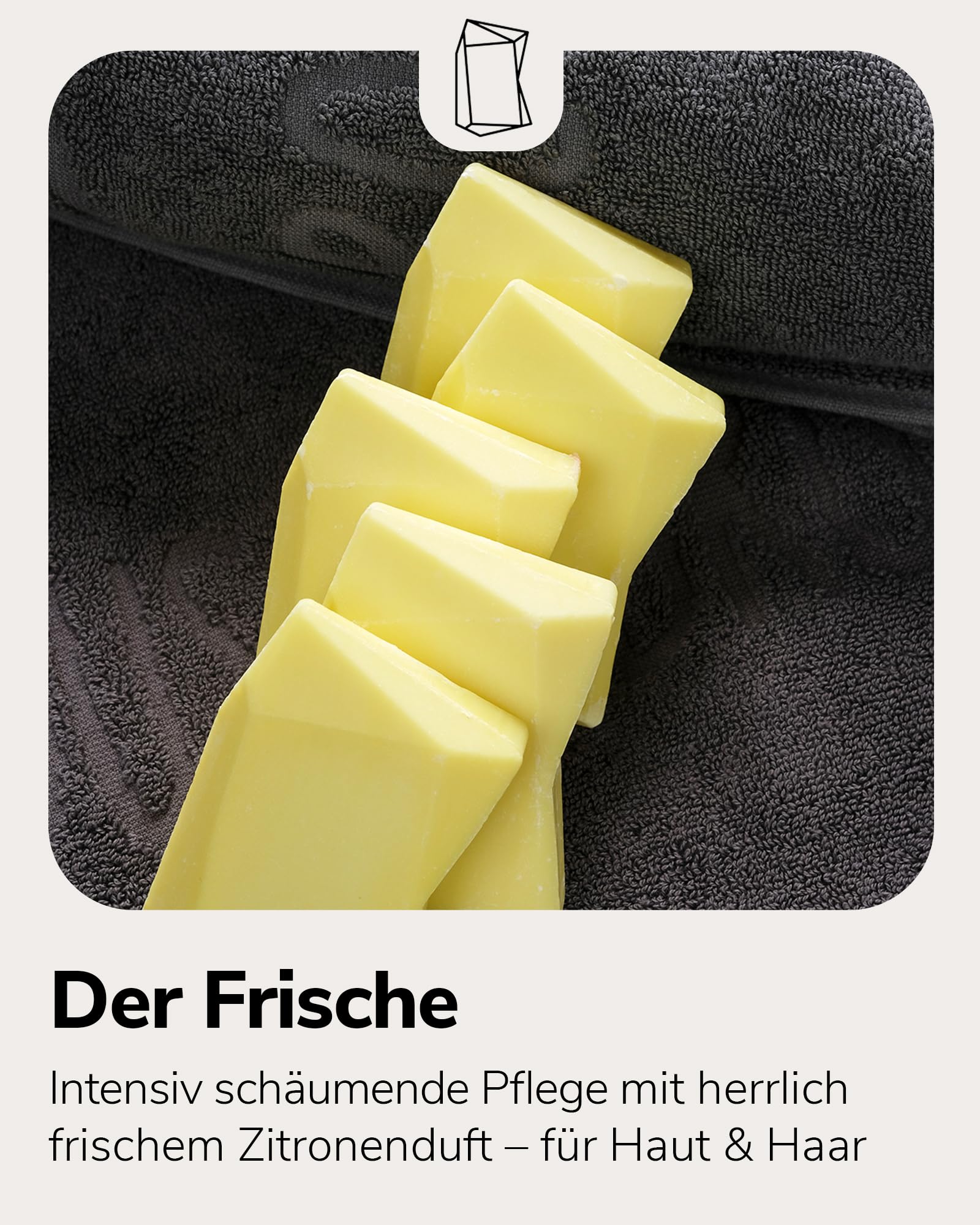 Duschbrocken 5er-Set Duschseife mit Verpackung [2in1] Festes Shampoo, 500g