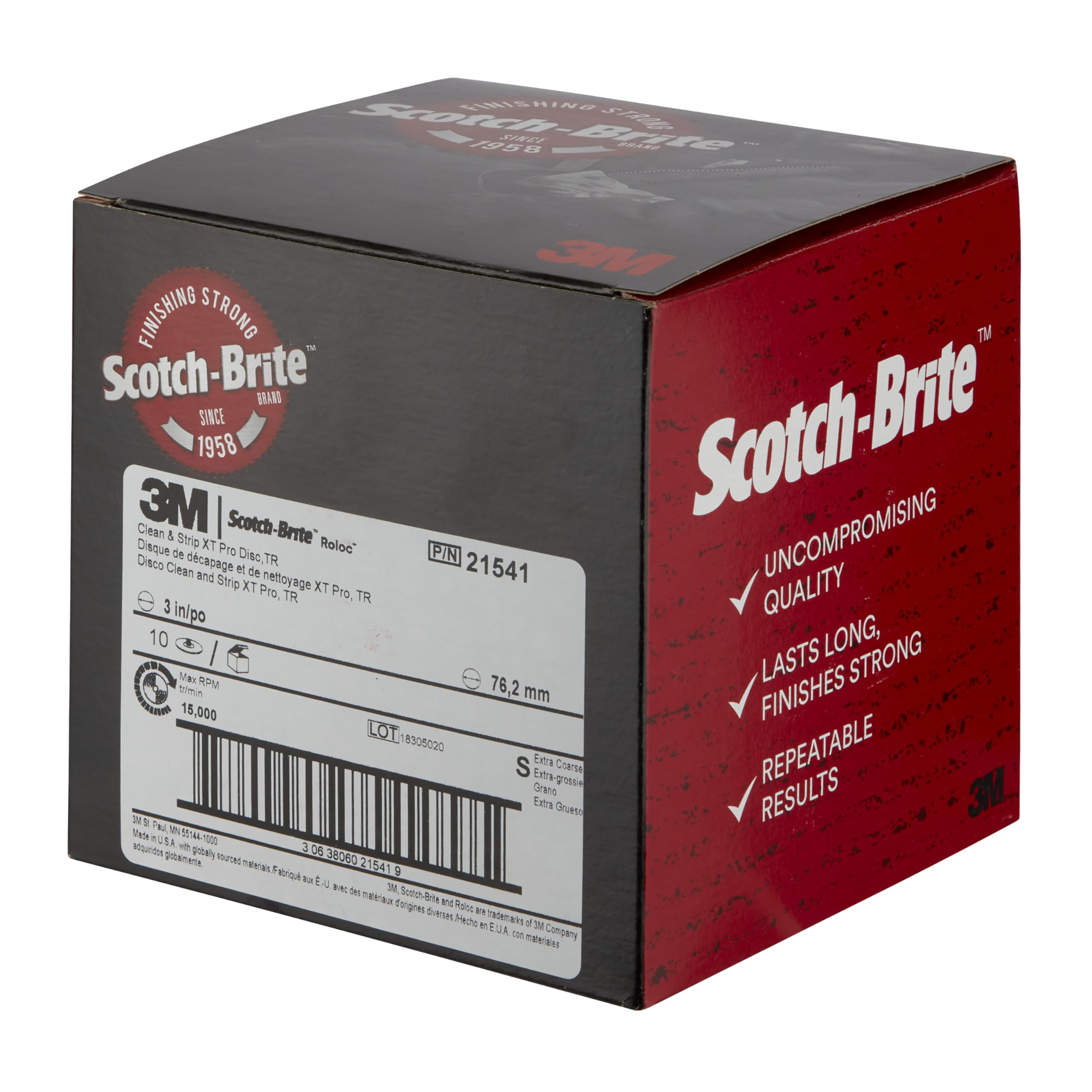 Scotch-Brite Roloc Grobreinigungsscheibe XT-DR Pro, 75 mm, S XCRS