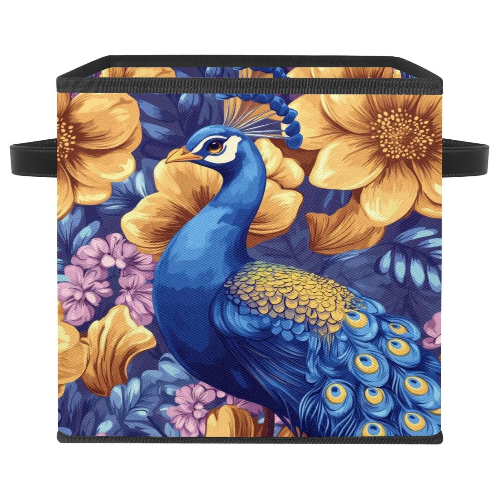 Organiser les vêtements avec le panier de rangement bleu plume