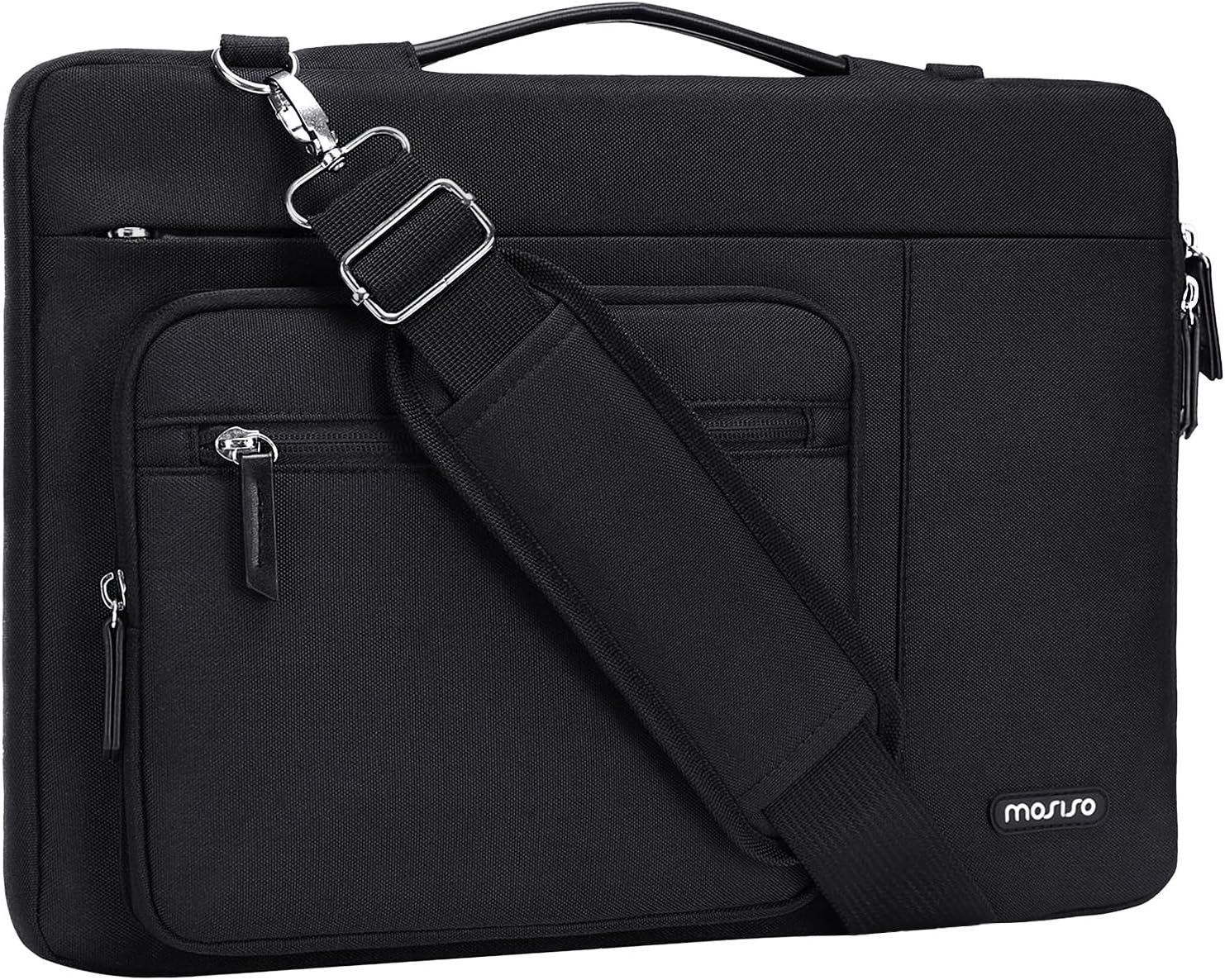 MOSISO 360 beschermende laptoptas 15 inch, 15-inch laptop tas hoes compatibel met MacBook Air 15 2025-2023 M4 M3 M2, Dell XPS 15, zijopening tas met 2 verhoogde en 1 kleptas, smaragdgroen