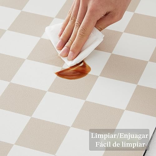 Vista 5 de Tapete de secado de platos a cuadros para encimera de cocina, accesorios de estación de cafetería, estética, retro, moderna, absorbente, tapete