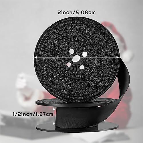 Vista 8 de Jecery 2 pares de cintas universales para máquina de escribir doble carrete vintage manual tinta tinta negro y rojo carrete de repuesto Rojo