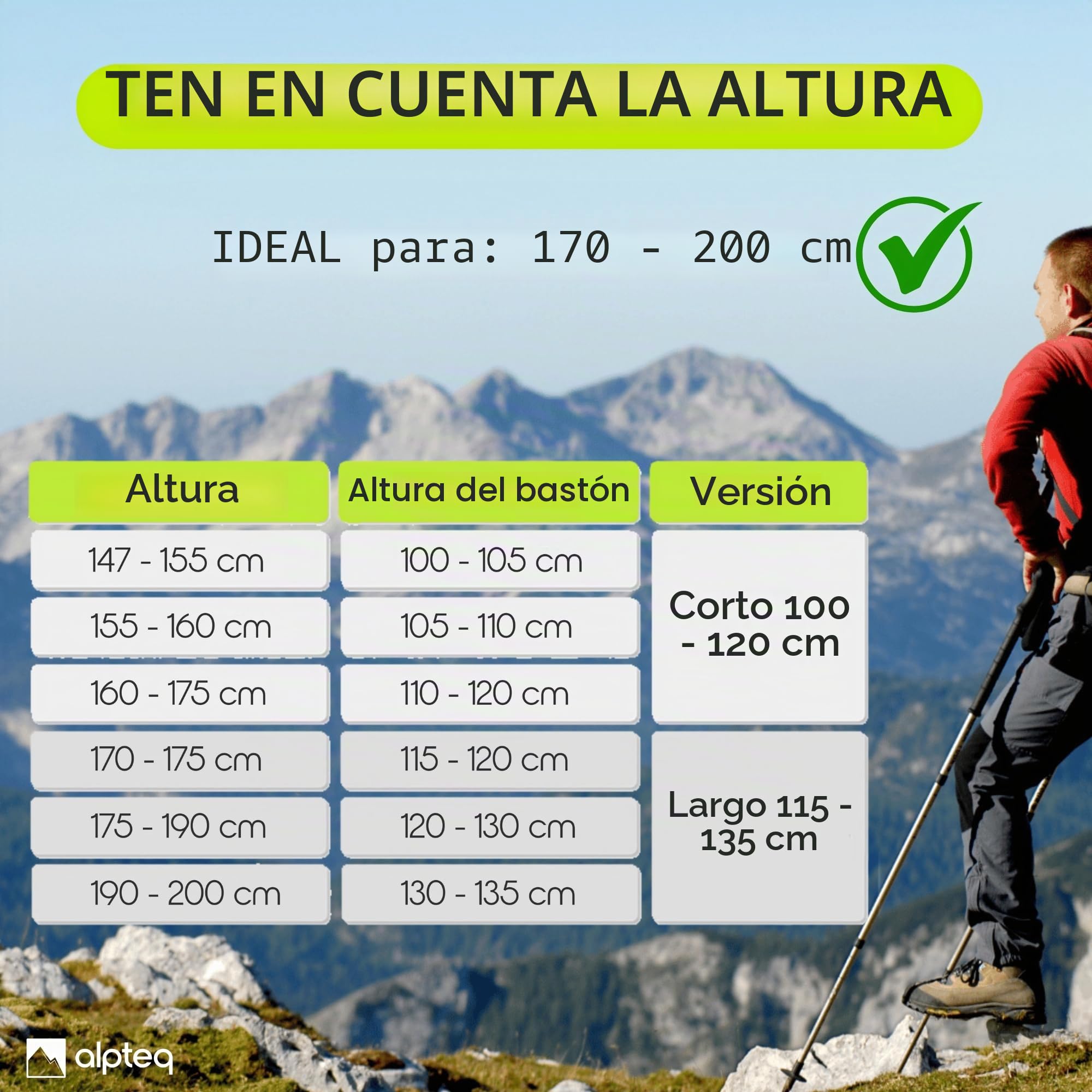 Bastones Plegables de Carbono con Ajuste telescópico y Mango de Corcho – Bastones de Trekking y Senderismo ultraligeros para montaña y Marcha nórdica – para Hombre y Mujer