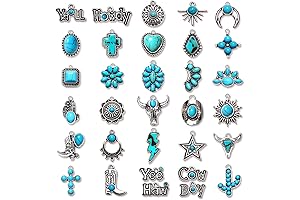 CEALXHENY Western Nail Charms