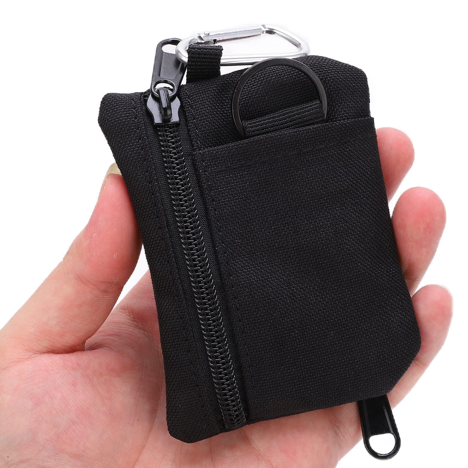 HERCHR Mini Size EDC Utility Pouch Bags First Aid Pouch Organizer Storage Pouch Waist Pack with Carabiner