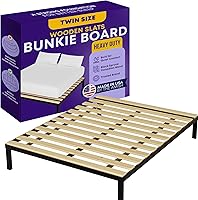 Greaton Wooden Twin Bed Slats 3.38" Width - Strong Mattress Support, No Extra Height, USA Made for Platform Beds