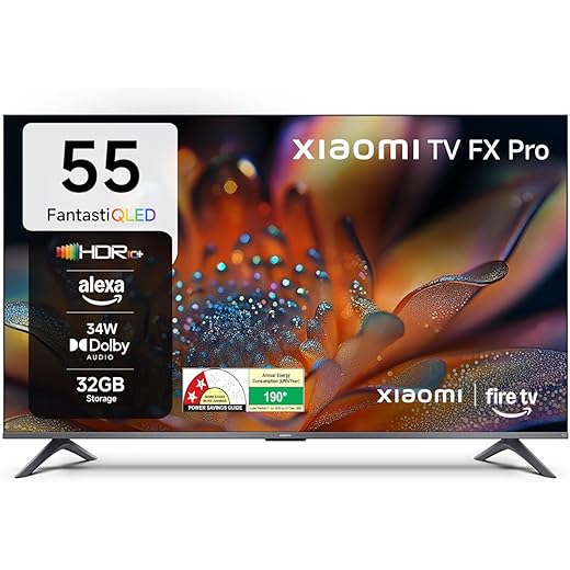 Xiaomi 138 cm (55 inch) FX Pro QLED Ultra HD 4K Smart Fire TV L55MB-FPIN