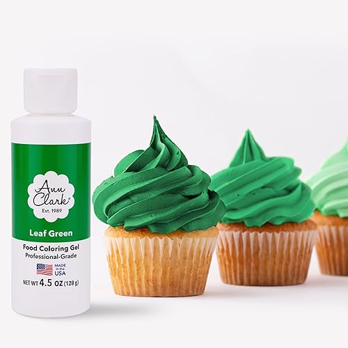 Miniatura 1 de Ann Clark Leaf Green Gel colorante alimentario grande, 4.5 onzas, grado profesional, fabricado en Estados Unidos