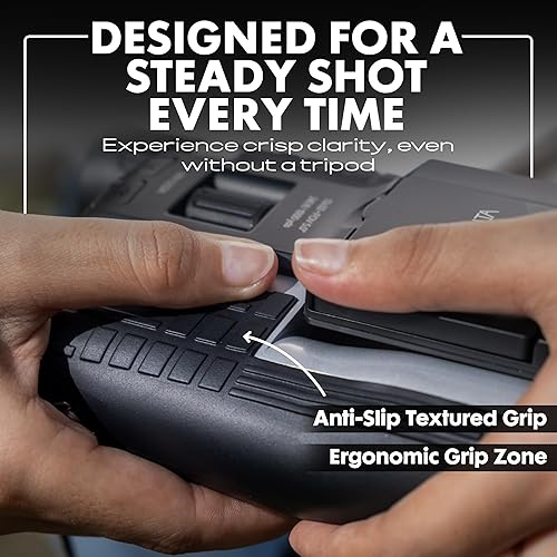 Miniatura 6 de Minolta binoculares digitales 12x32 - Cámara de video 4K UHD, foto de 48MP, zoom digital 8X, pantalla IPS antirreflejos, ópticas resistentes a la