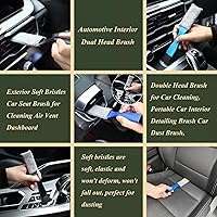 Vista 5 de Car Detailing Brush Set for Cleaning Interior Exterior - Incl. 5 Detail Brush 1 Black Car Double Head Brush 1 Soft Brush