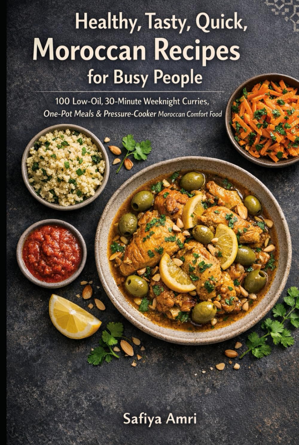 Healthy, Tasty, Quick, Moroccan Recipes for Busy People: 100 Low-Oil, 30-Minute Weeknight Curries, One-Pot Meals & Pressure-Cooker Moroccan Comfort Food