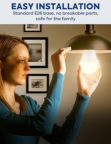 Miniatura 6 de Bombilla LED equivalente a 300 W, bombilla LED A23 súper brillante de 4060 lúmenes, blanco cálido 3000 K, ahorro de energía de 33 W, base media E26,