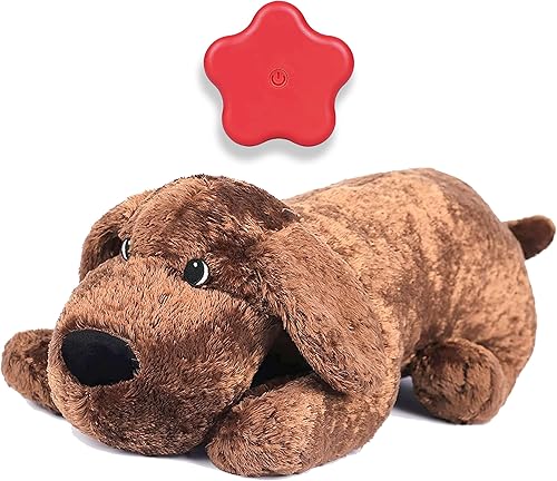 Juguete de latido del corazón para perro, para aliviar la ansiedad del cachorro, latido del corazón, juguete de peluche para perros pequeños,