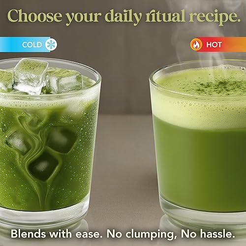 Miniatura 7 de Matcha de hongos, té ceremonial japonés infundido con 7 hongos superalimentos, aceite MCT, leche de coco en polvo, matcha último de gran sabor, 3.52