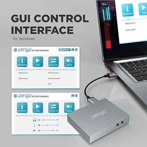 Miniatura 5 de Pengo Tarjeta de captura de video HDMI con paso 4K 1080p60fps tarjeta de captura de juegos para Xbox One Nintendo Switch PS5 dispositivo de captura