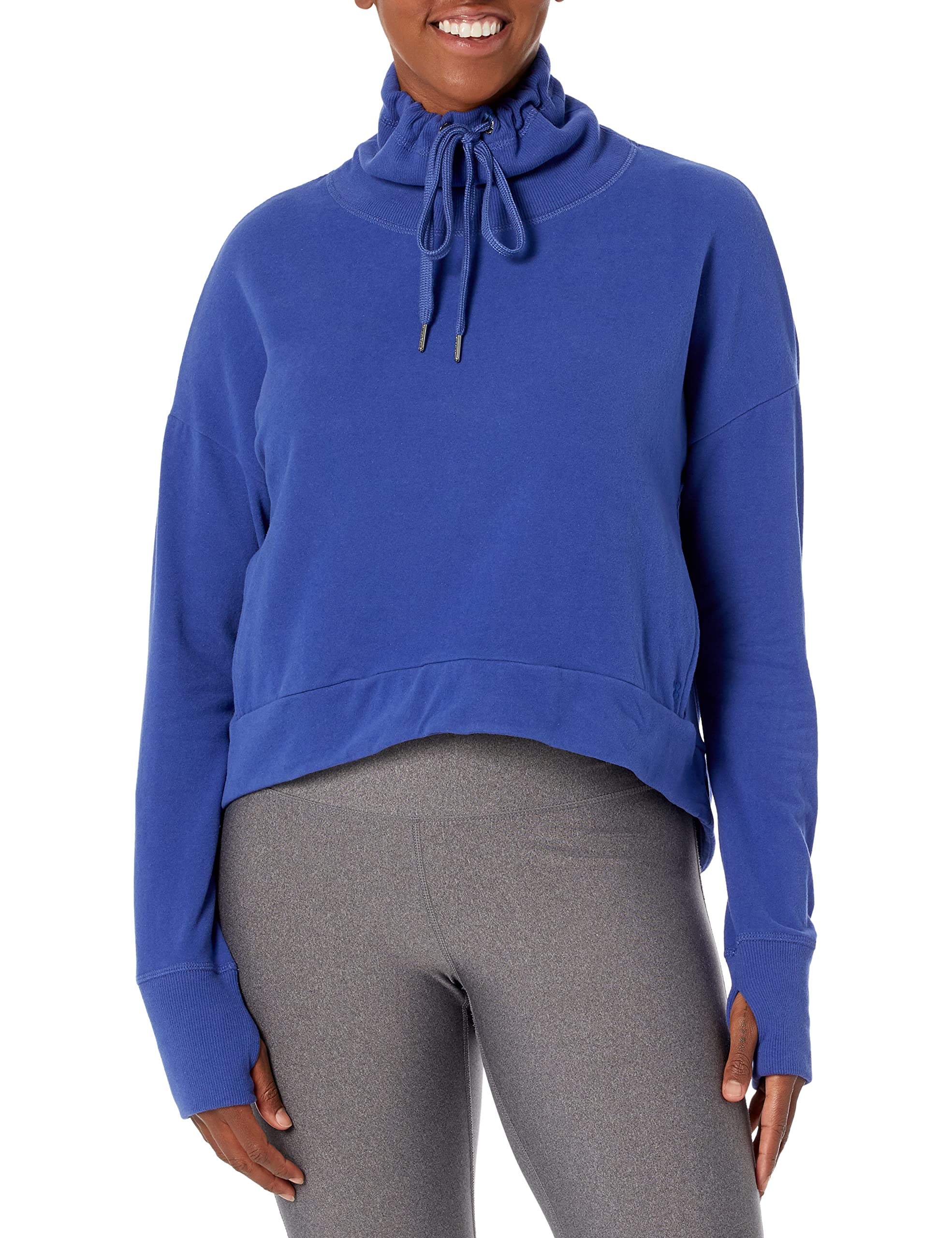 Sweaty Betty Womens Harmonise Luxe Fleece Sweatshirt Hour Bl