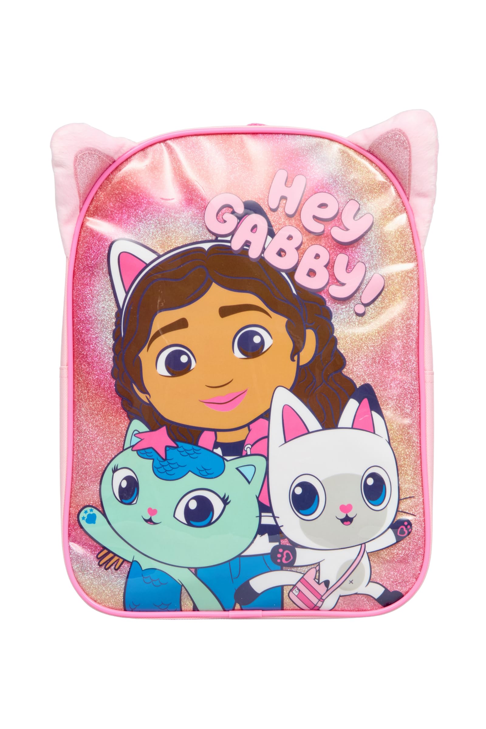 Gabby’s Dollhouse Kids Backpack – School Bags for Girls with Glitter Ears Toddler Travel Nursery Back to School Rucksack