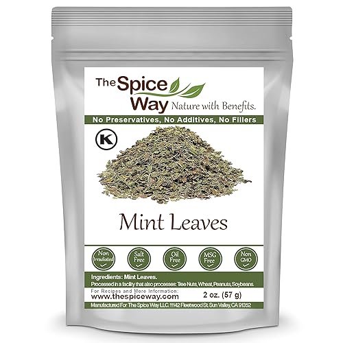 The Spice Way Hojas de menta - (2 oz) hoja de menta suelta seca