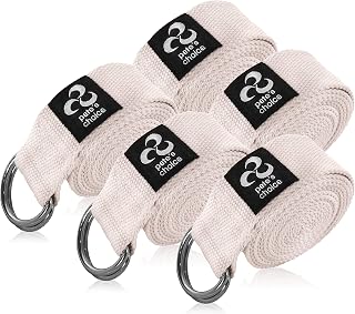 Stretching Straps and Yoga Blocks - Yoga Beginner Kit for Pilates & Gym | For Home Workouts - Hold Poses, Stretch, Improve Flexibility & Maintain Balance. BONUS Exercise Guide