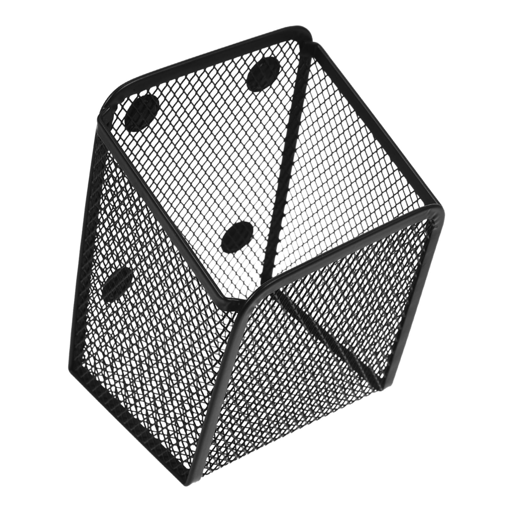 Gadpiparty 4 Pezzi portapenne magnetico Cartoleria Porta di deposito a penna magnete Scrivania porta pennarello per lavagna bianca organizzatore di pennarelli magnetici ferro battuto Nero