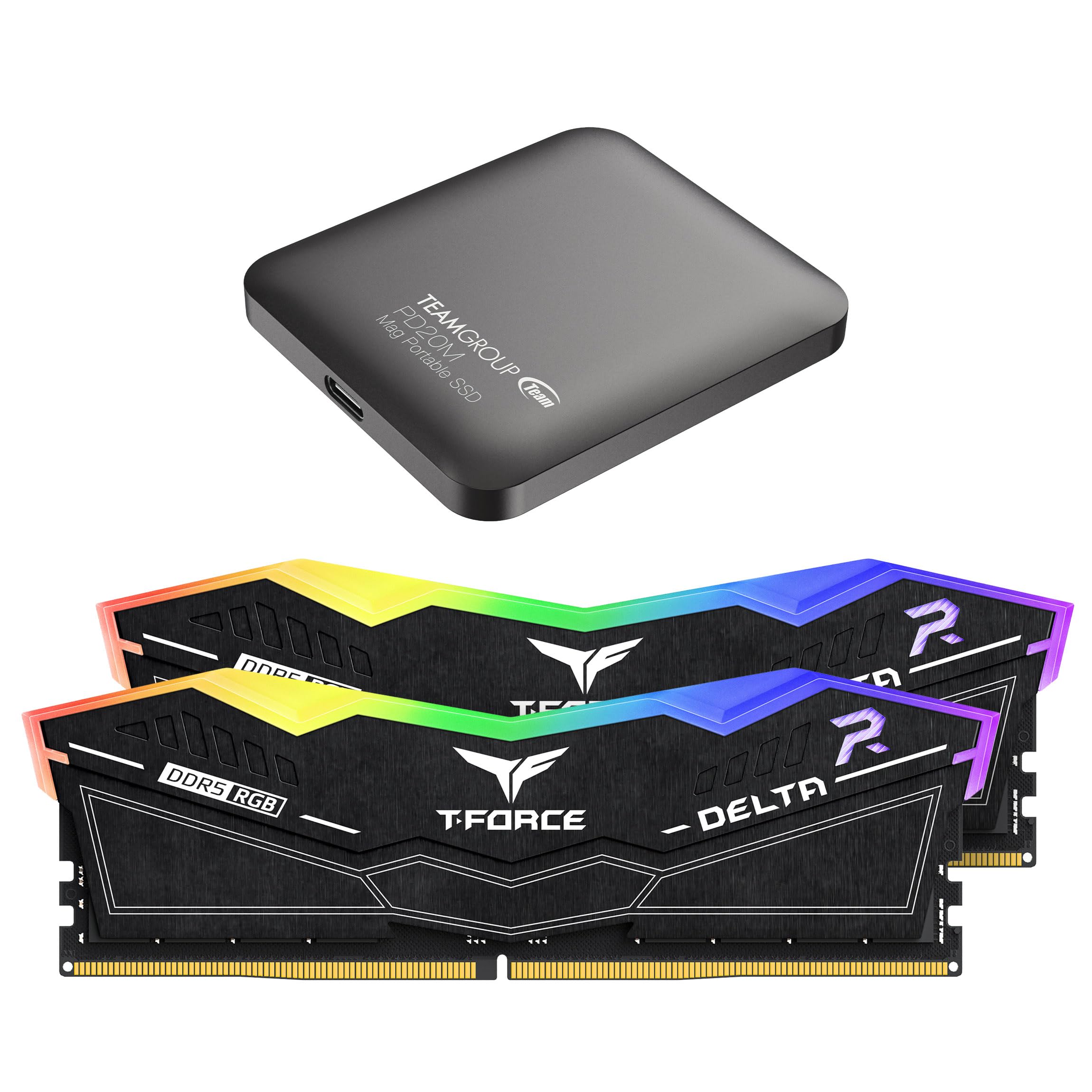 (2 32GB RGB Delta Force T Team Group Team 32GB DDR5 DELTA T-FORCE メモリー x RAM PC Pin 288 16GB) メモリー