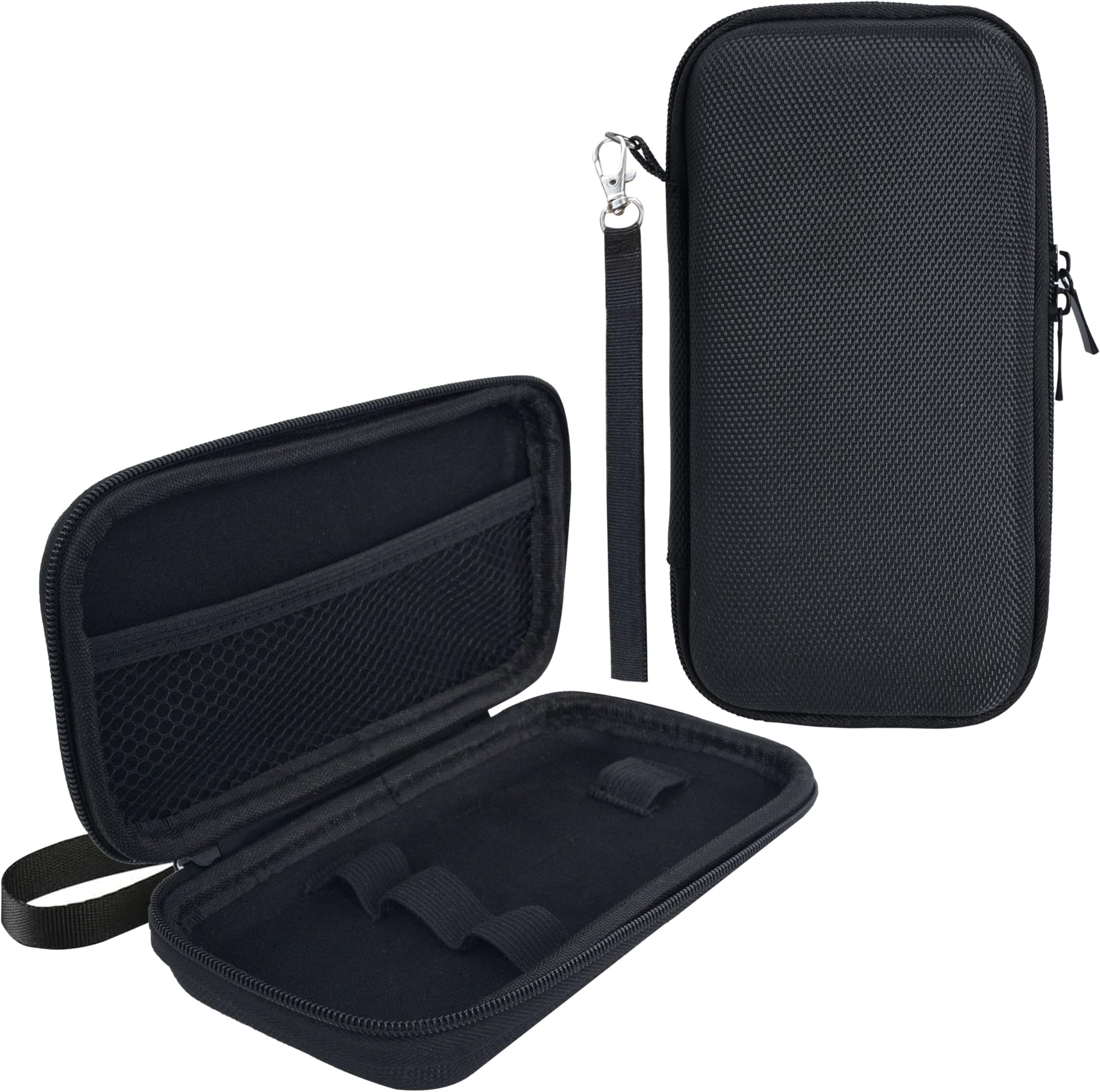 WolfteethStorage Case Smell Stash Proof Case Fit King Size Tubes, Vape Pen Case, Vape Bag, Vape Travel Case, Vape Pen Holder, Vapor Carrying Case, Hard EVA Travel Carrying Case (Empty Case Only)Black
