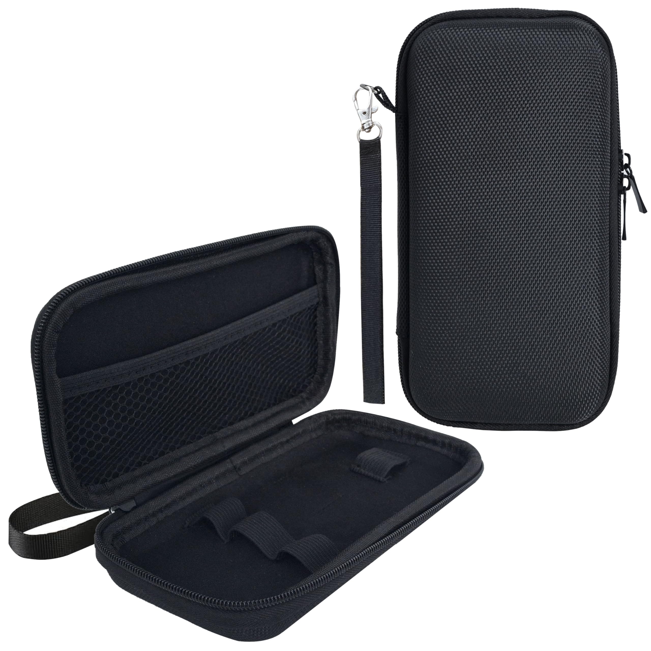 WolfteethStorage Case Smell Stash Proof Case Fit King Size Tubes, Vape Pen Case, Vape Bag, Vape Travel Case, Vape Pen Holder, Vapor Carrying Case, Hard EVA Travel Carrying Case (Empty Case Only)Black