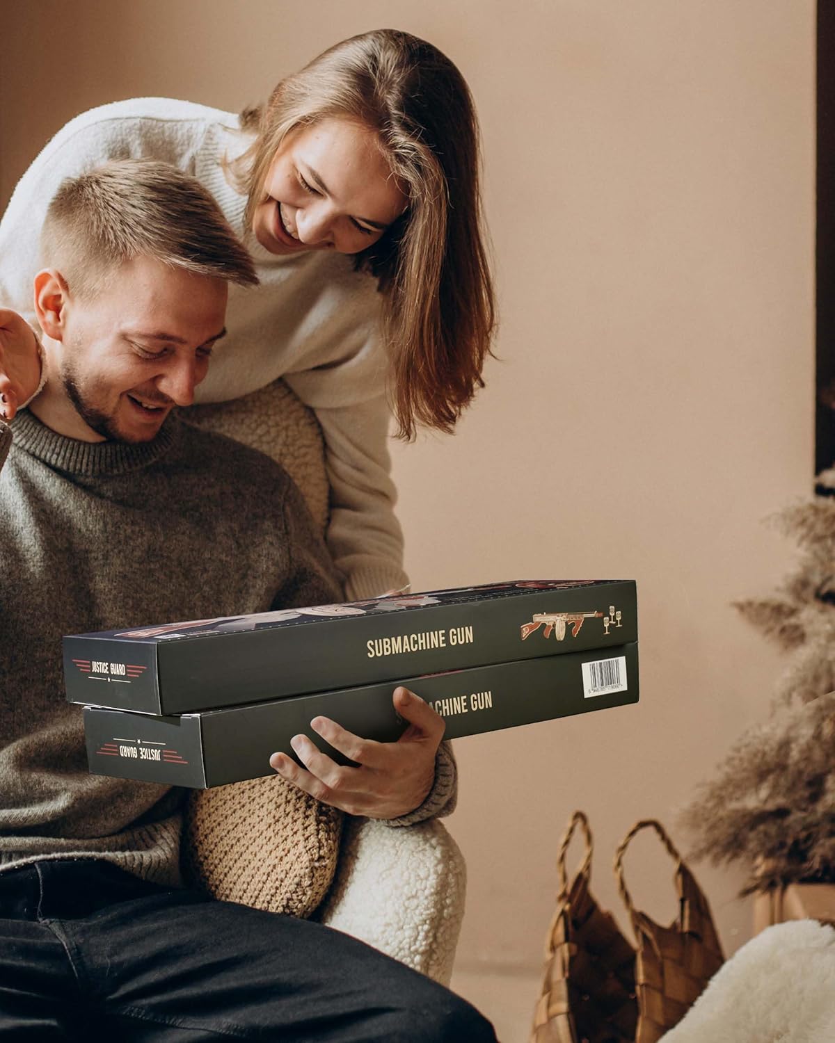 Rowood 3D Puzzles for Adults,Rubber Band Tommy Gun Toy Wooden Model Kit,3D Wooden Puzzles Gift Craft for Men,DIY Wooden Building Kits,Unique Gifts for Adults - Image 5