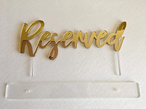Miniatura 7 de Reserved Table Sign with Clear Base, Laser Cut Acrylic Reserved, Calligraphy Freestanding Decorations, Reception Decor, Table Numbers, Custom