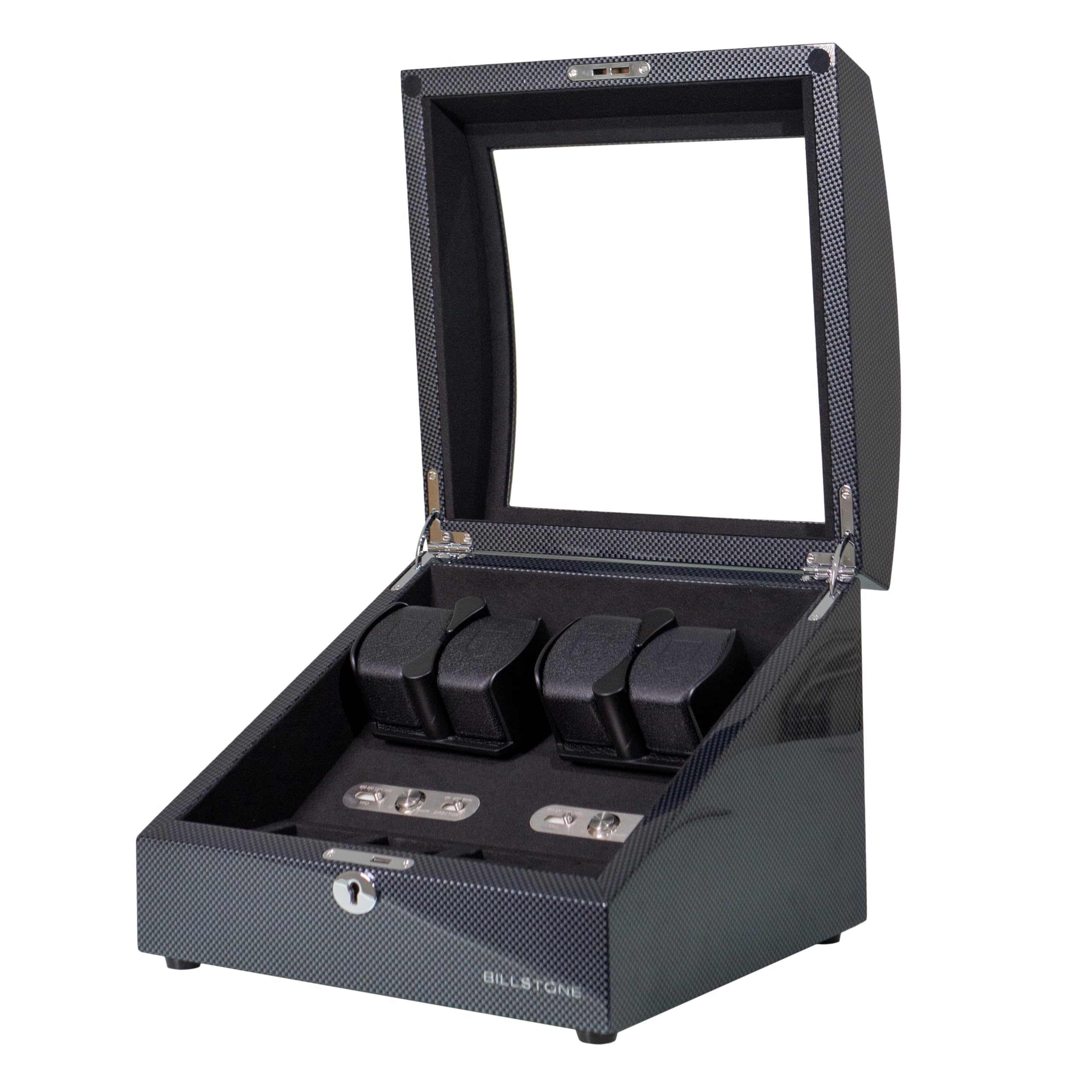 BILLSTONEWatch Winder - Avanti 4 Plus Carbon – Watch Winders for Automatic Watches Rolex