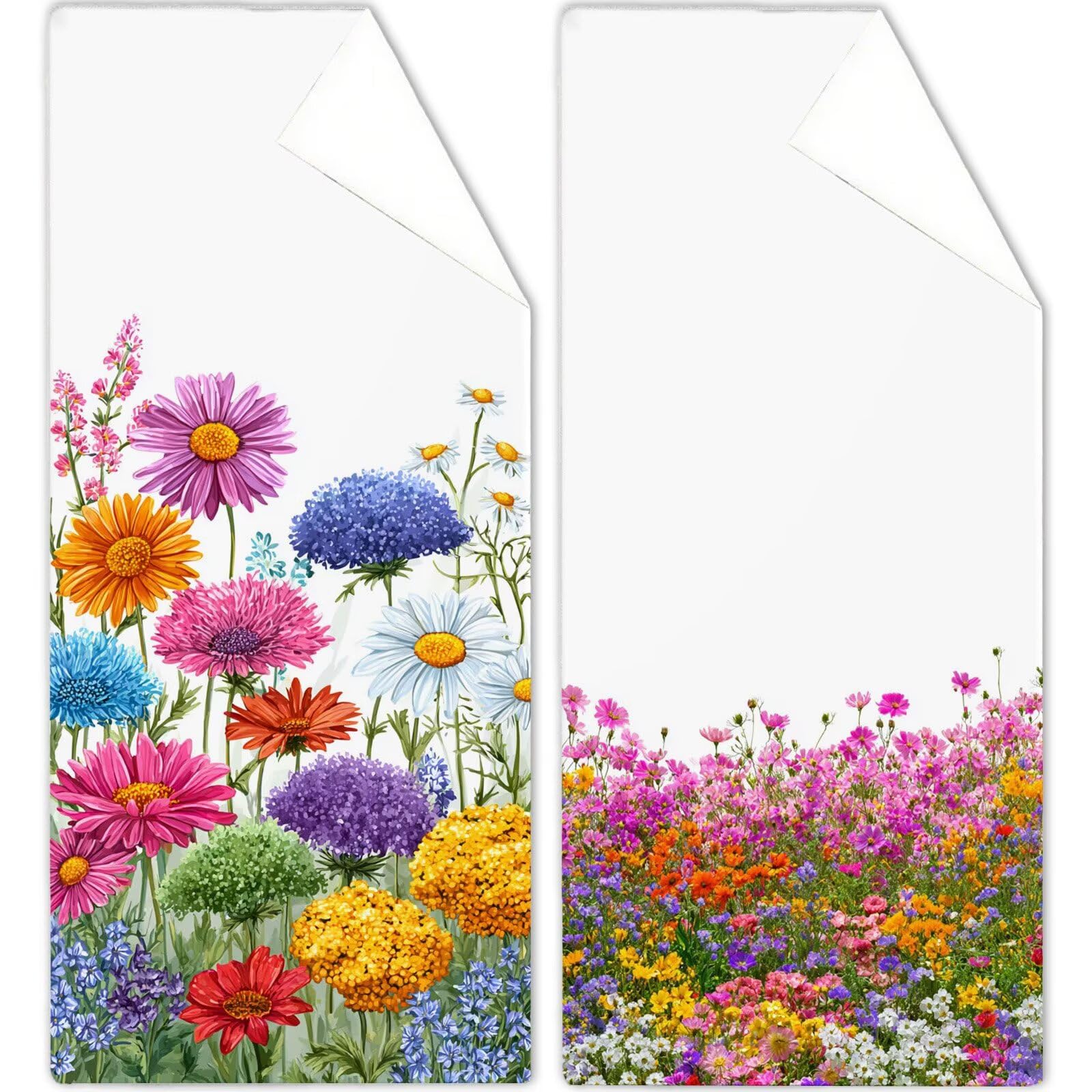 Ręcznik plażowy stokrotka ręczniki plażowe dla dorosłych 85 x 170 cm roślinny ręcznik z mikrofibry ręcznik kąpielowy bez piasku, miękki, chłonny, szybkoschnący, lekki, do pływania, na plażę, jogę