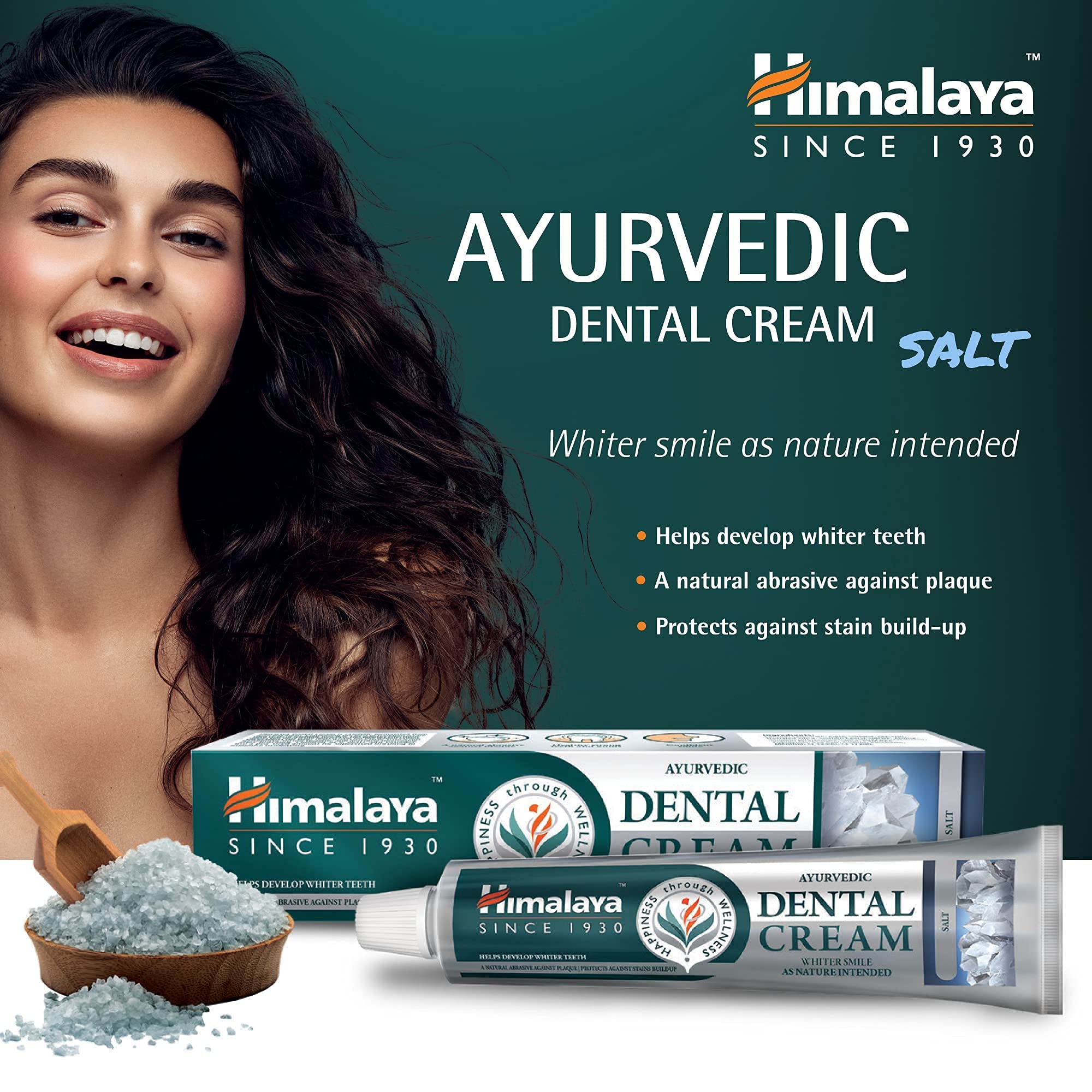 Himalaya - Herbals Ayurvedic Dental Cream With Natural Flouride 100g+50g Free