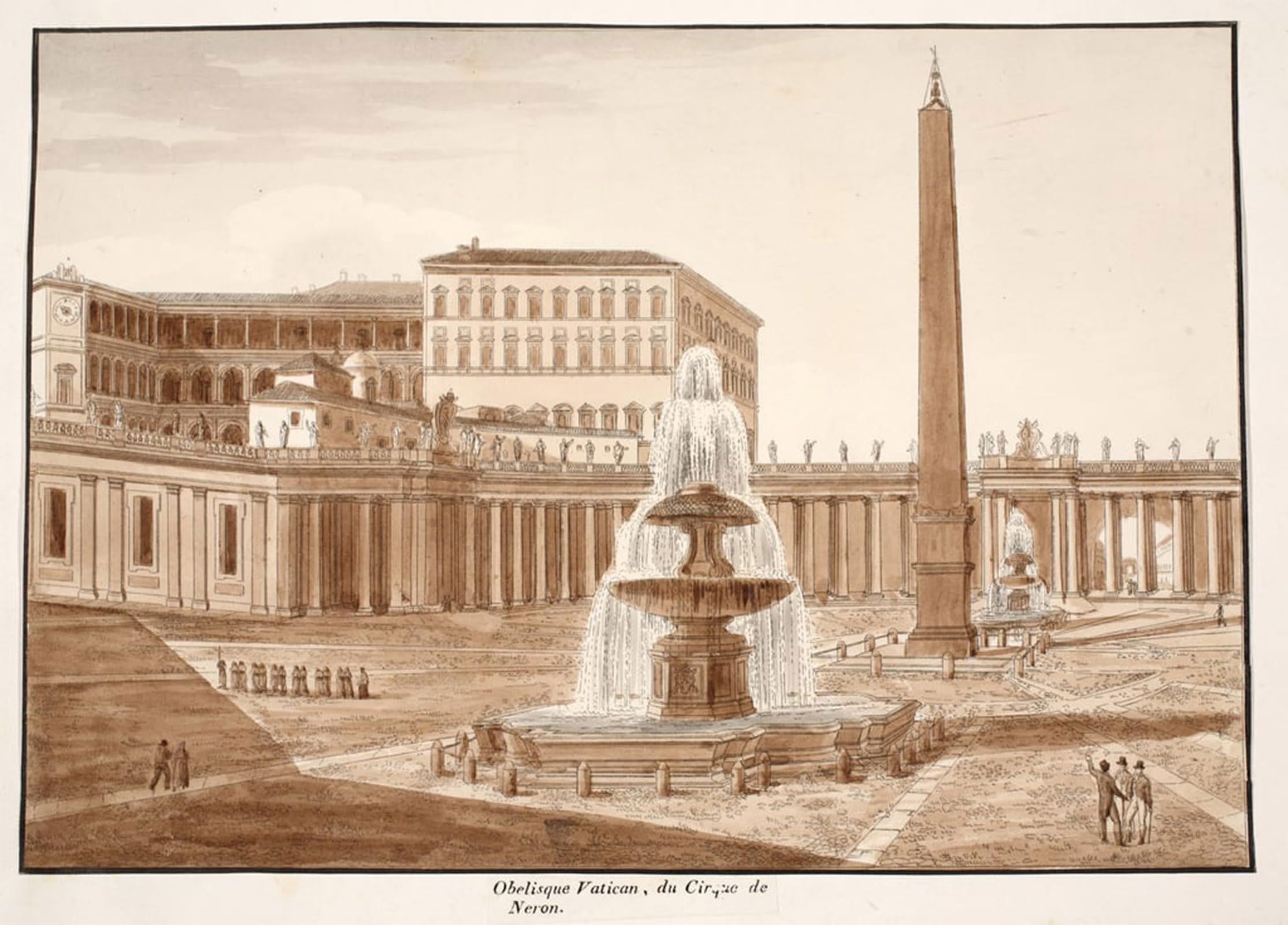 ARTXLXXBN Famous Painting Art Wall Decor Abstract Art Picture the Vatican Obelisk by Agostino Tofanelli Animal Pictures for Home Decor 60x90cm