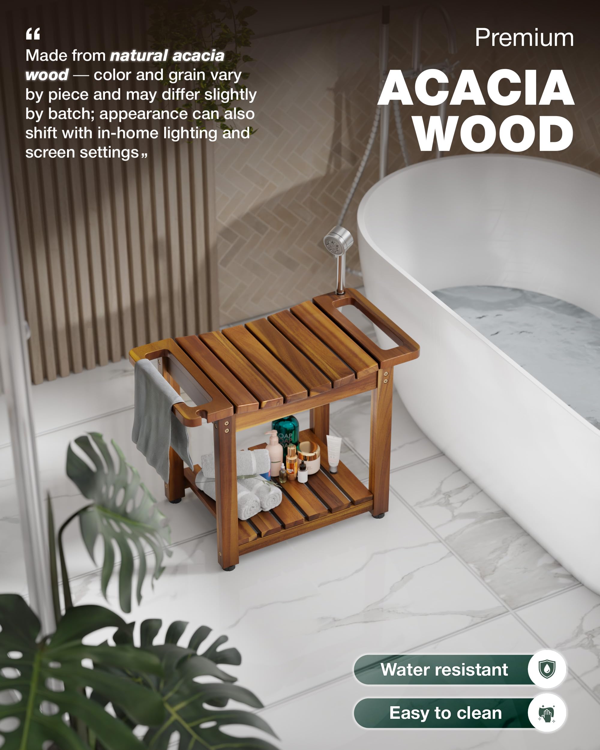 Tabouret Transparent Banc De Douche D'Angle Transparent En Acrylique - Stable Avec Rangement Intégré Tabouret Transparent Ikea