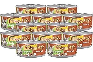 Friskies Mixed Grill Pate Wet Cat Food (Pack of 12)