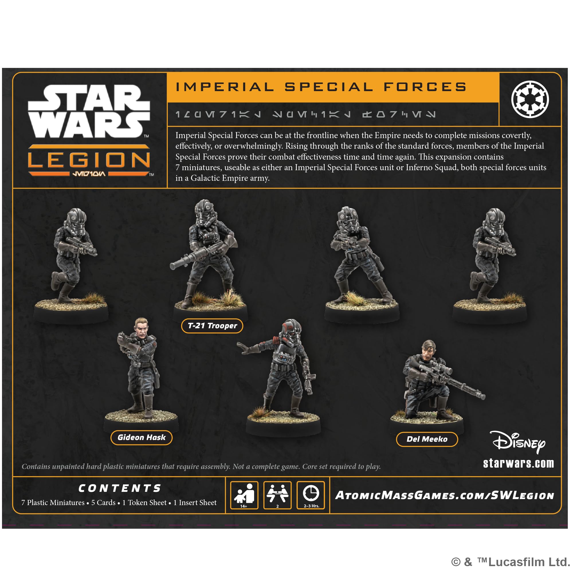 Asmodee | Star Wars: Legion Imperial Special Forces | Gioco di miniature | Età 14+ anni | 2 giocatori | Tempo di gioco: 90 minuti