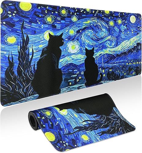 Miniatura 16 de Kanagawa - Alfombrilla de mouse para juegos - Tapete de escritorio para teclado y mouse - Alfombrilla de mouse grande para escritorio, alfombrilla