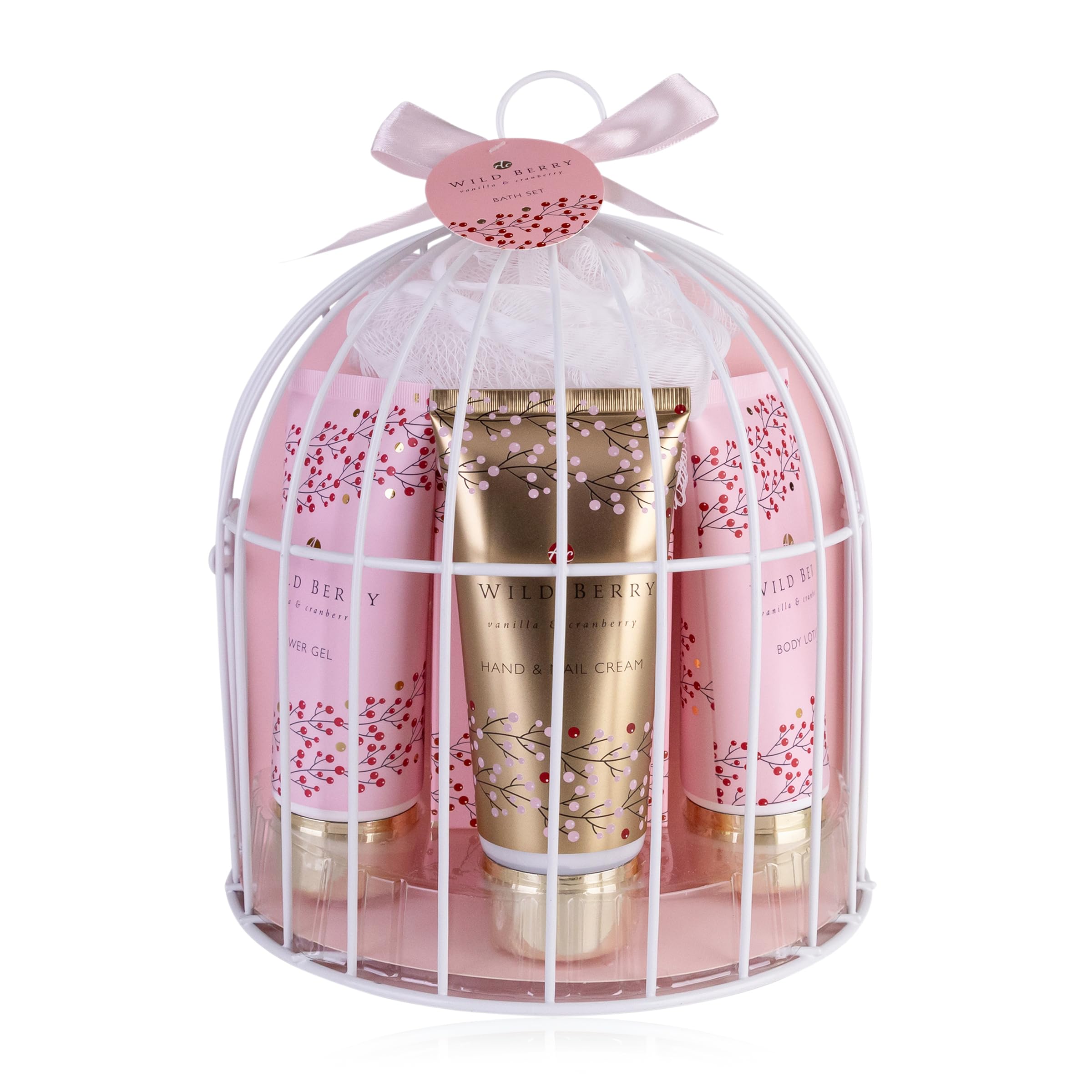 Accentra Wild Berry Wellness Set per Donne con Uistraricezione e Prodotti da Bagno 5 Pezzi - Set di Bellezza per Donne e