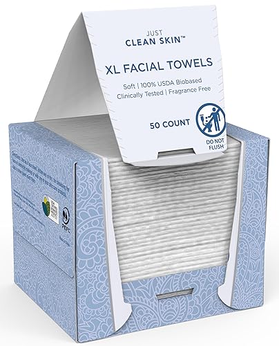 Toallas secas para la cara, 50 unidades, toallitas secas desechables extragrandes biodegradables de viscosa a base de plantas  Removedor de disponible en Yaxa Guatemala
