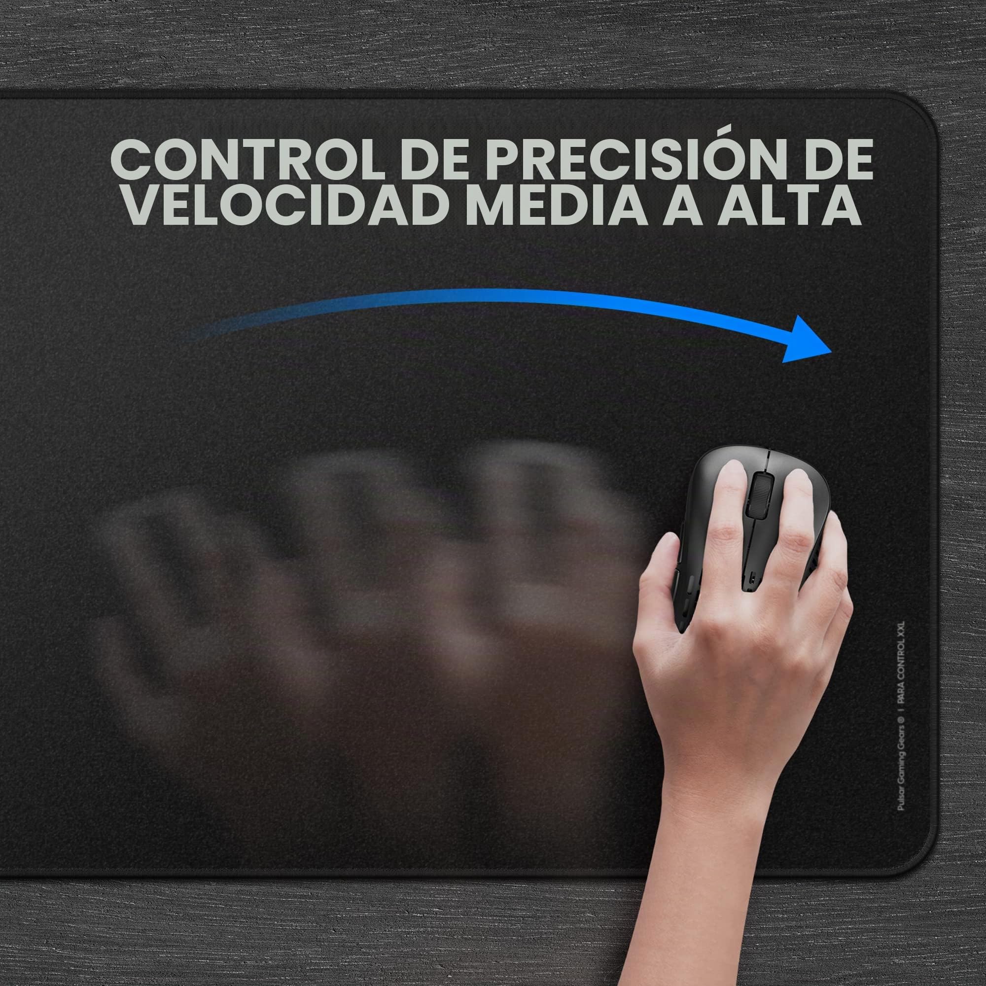 Pulsar Gaming Gears ParaControl v2 Alfombrilla Gaming, XXL, Negro | Balanced-Speed Control Surface Designed for Precision Tracking and Stable Aim