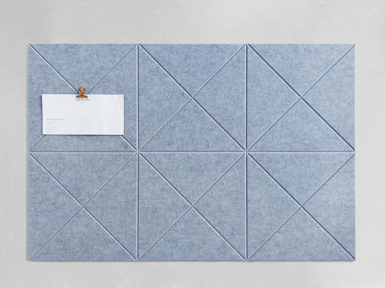 Cork Board 24 x36 Alternative - 6 Pack Felt Wall Tiles with Safe Removable Adhesive Tabs, Cork Boards for Walls Cork Board for Home Office Pin Board Tack Board - Blue Marble