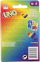 Vista 3 de Mattel Games Juego de cartas UNO Play with Pride con 112 cartas e instrucciones, ideal para edades de 7 años en adelante
