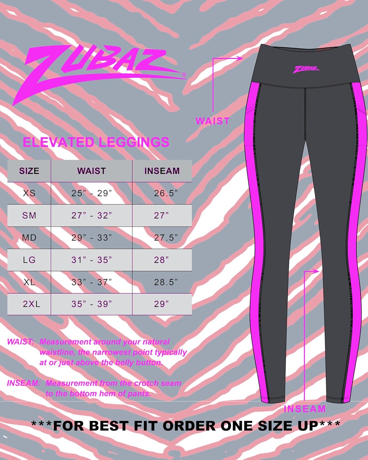 Zubaz NFL Women's Elevated Powermesh Leggings with Quad Pockets (XS - 3XL)
