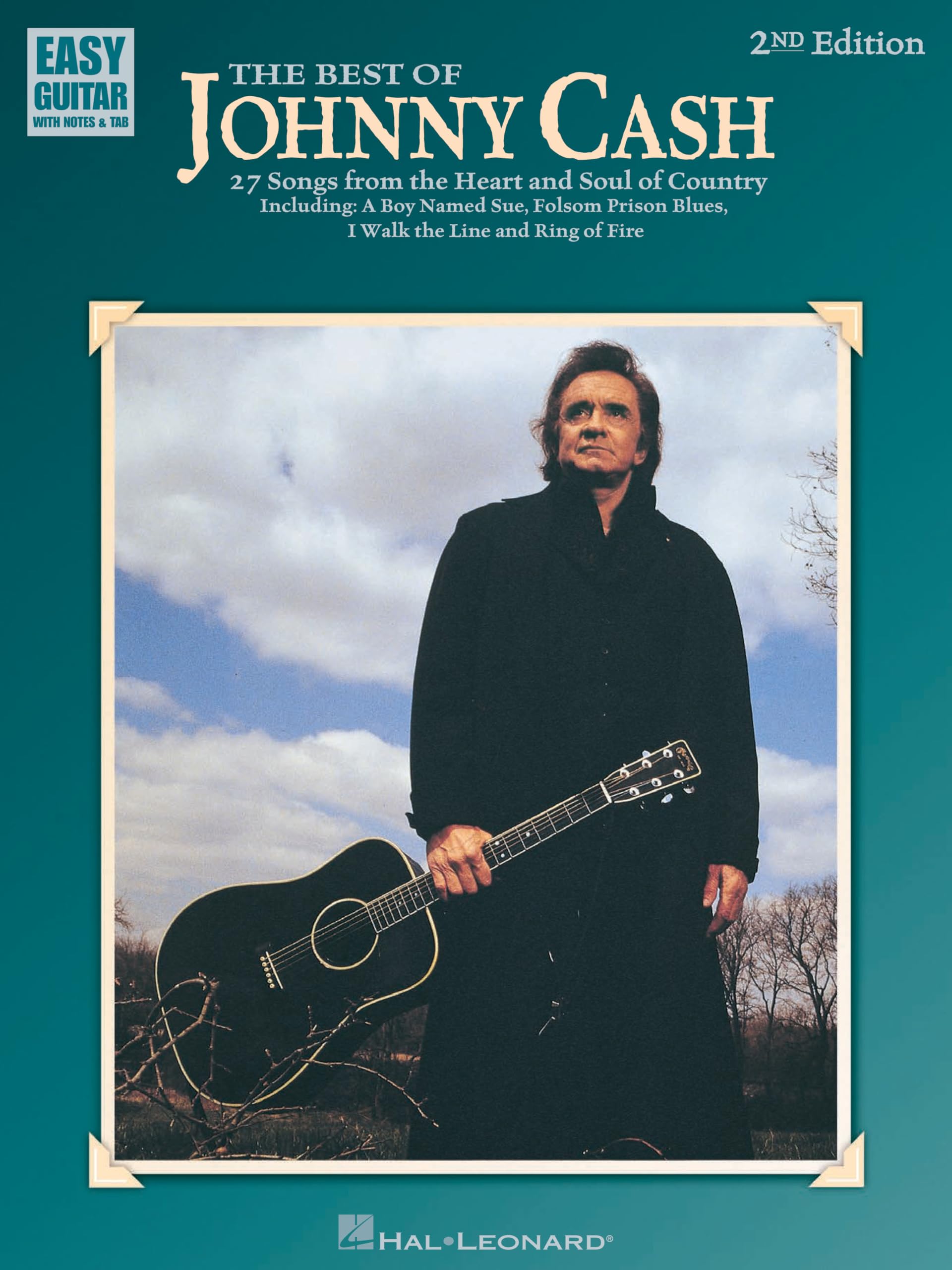 Partition Johnny Cash guitare acoustique débutant avec accords et songbook
