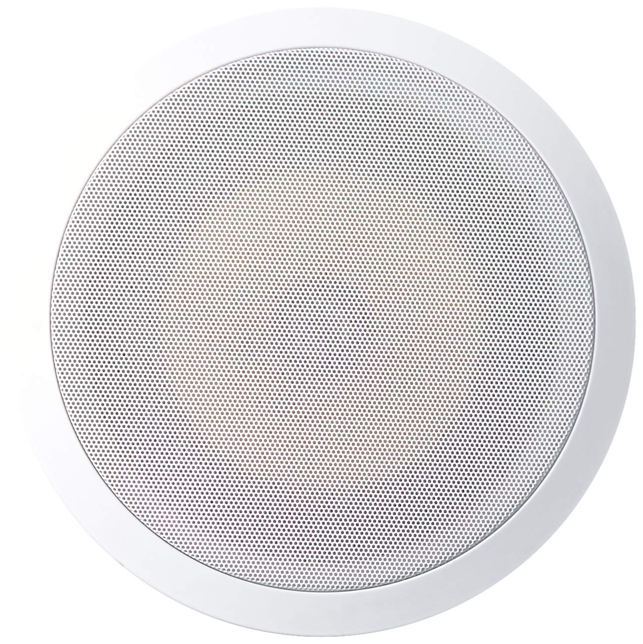 Acoustic Audio HD-8Pr 8-Inch Round 2 Way Kevlar Speakers (White)