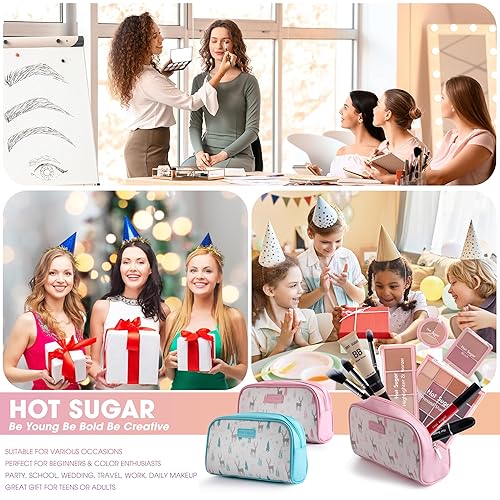 Miniatura 5 de Hot Sugar Kit de maquillaje de viaje todo en uno, kit completo de maquillaje para mujeres, juego de regalo de maquillaje para principiantes y