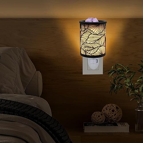 Miniatura 10 de CVHOMEDECO. Calentador eléctrico de cera derretida de pared, estrellas perforadas, calentador de tarta de metal, calentador de velas decorativas