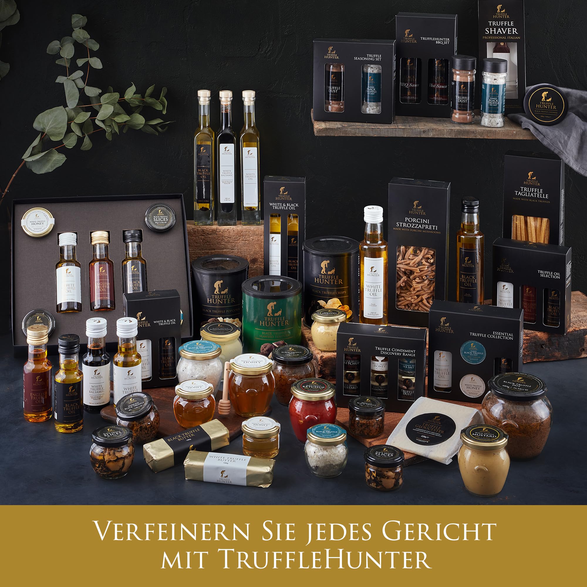 TruffleHunter Schwarze Trüffelscheiben in nativem Olivenöl extra 80 g
