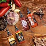 Maritime Madness, XXX Hot Boîte à sauces, fabriquée au Canada, 4 x 275ml Bouteilles à pression, sauce grillée, végétalien, sans produits laitiers, sans gluten, sans soja