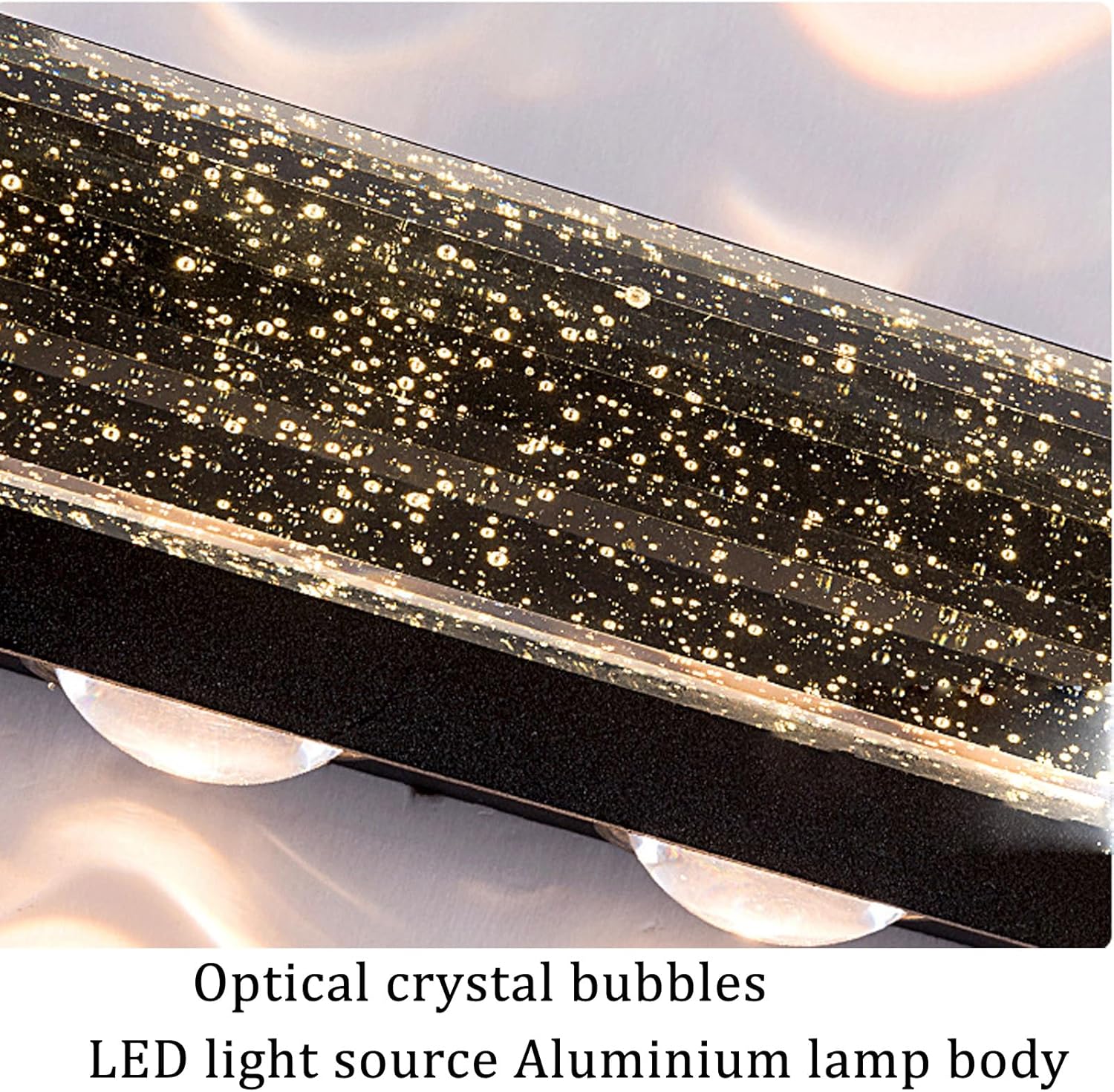 LEDウォール照明屋外クリスタルウォールランプIP65防水メイン駆動型モダンアルミニウムヴィラウォールスコンセス屋内/外側の玄関の出